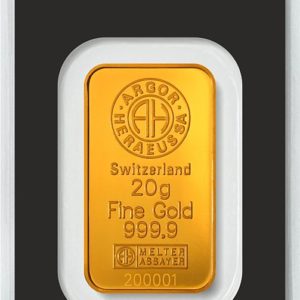 Investiční zlato, Slitek Argor Heraeus 20 g