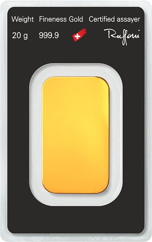 20g Au 999.9 Classico_retro Investiční zlato, Slitek Argor Heraeus 20 g