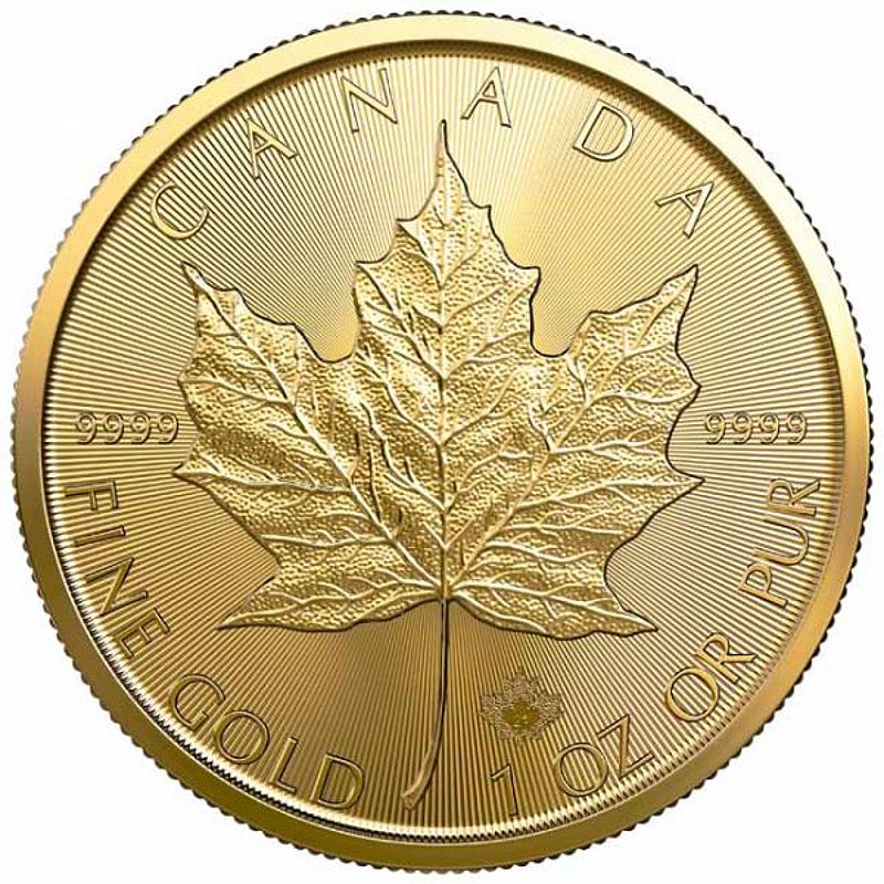Maple leaf 1OZ 2021 1 Investiční zlatá mince, Maple Leaf 1 OZ 2021